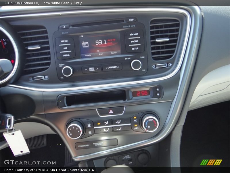 Snow White Pearl / Gray 2015 Kia Optima LX