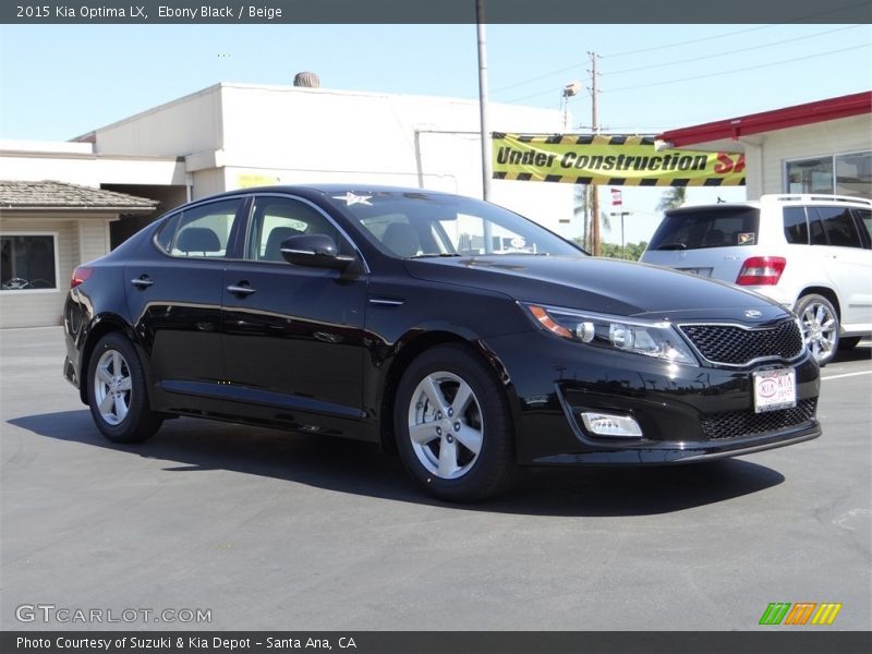 Ebony Black / Beige 2015 Kia Optima LX