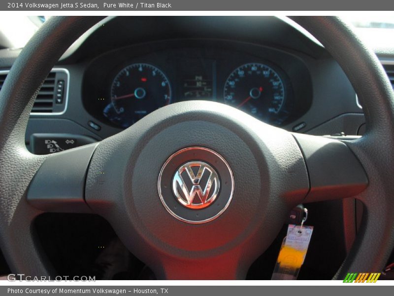 Pure White / Titan Black 2014 Volkswagen Jetta S Sedan
