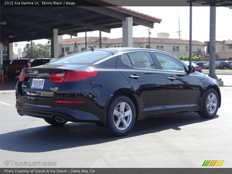 Ebony Black / Beige 2015 Kia Optima LX