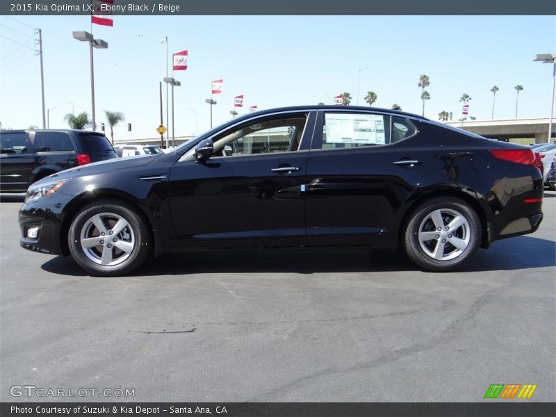 Ebony Black / Beige 2015 Kia Optima LX