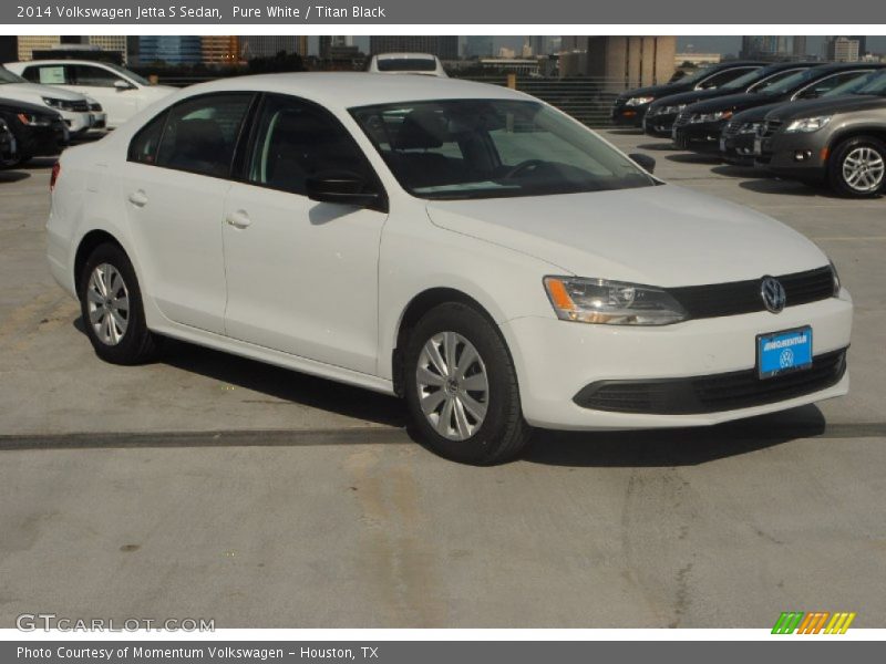 Pure White / Titan Black 2014 Volkswagen Jetta S Sedan