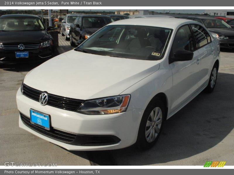 Pure White / Titan Black 2014 Volkswagen Jetta S Sedan