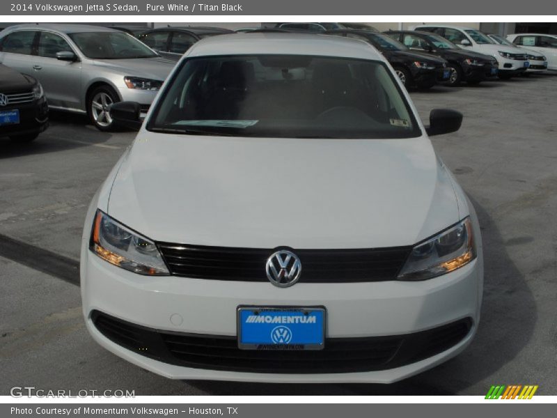 Pure White / Titan Black 2014 Volkswagen Jetta S Sedan