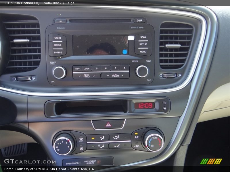 Ebony Black / Beige 2015 Kia Optima LX