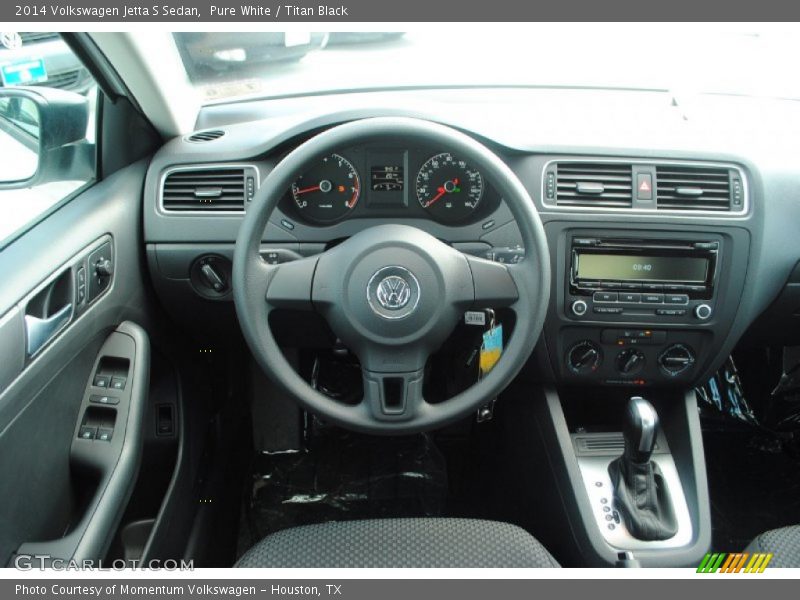 Pure White / Titan Black 2014 Volkswagen Jetta S Sedan