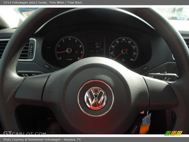 Pure White / Titan Black 2014 Volkswagen Jetta S Sedan