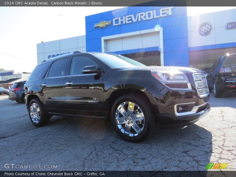 Carbon Black Metallic / Ebony 2014 GMC Acadia Denali