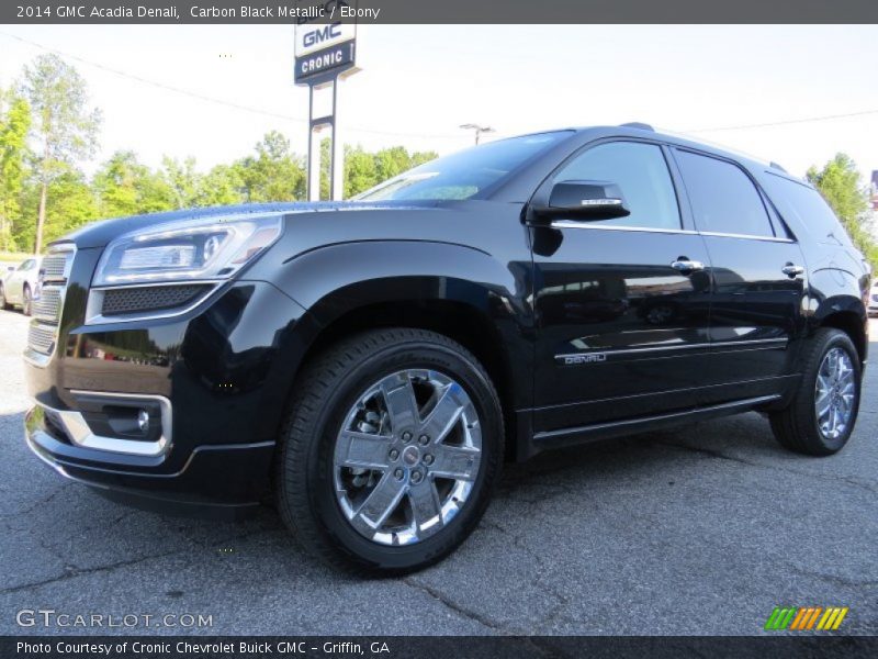 Carbon Black Metallic / Ebony 2014 GMC Acadia Denali