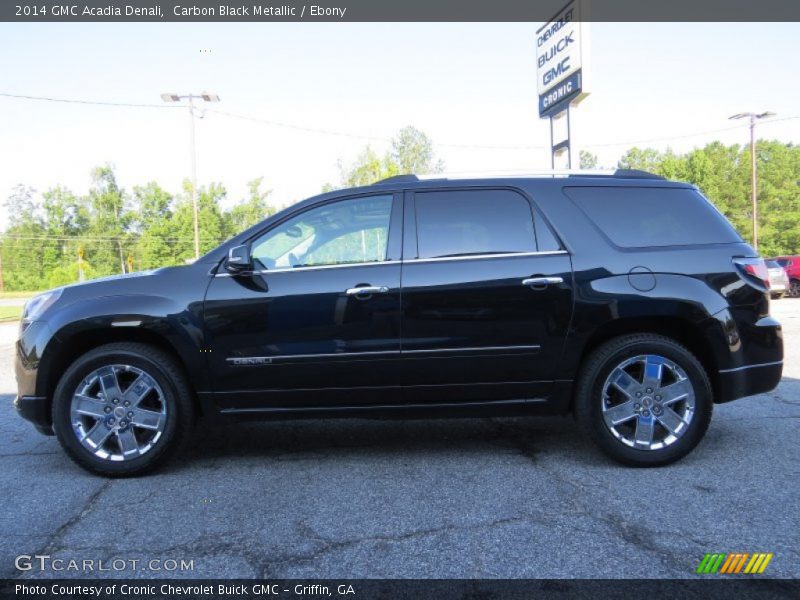 Carbon Black Metallic / Ebony 2014 GMC Acadia Denali