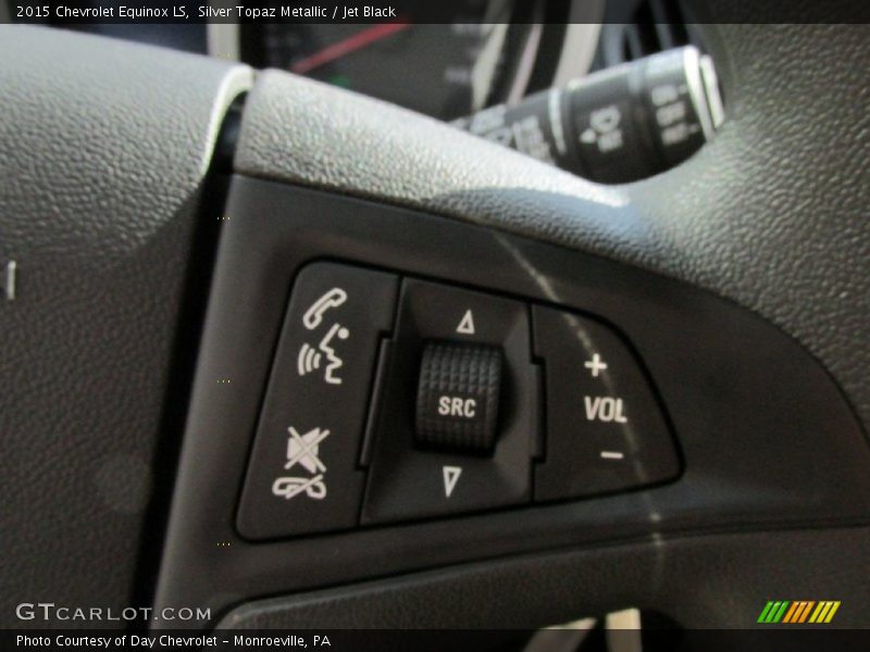 Silver Topaz Metallic / Jet Black 2015 Chevrolet Equinox LS