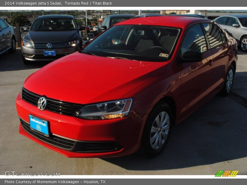 Tornado Red / Titan Black 2014 Volkswagen Jetta S Sedan