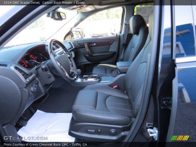 Carbon Black Metallic / Ebony 2014 GMC Acadia Denali