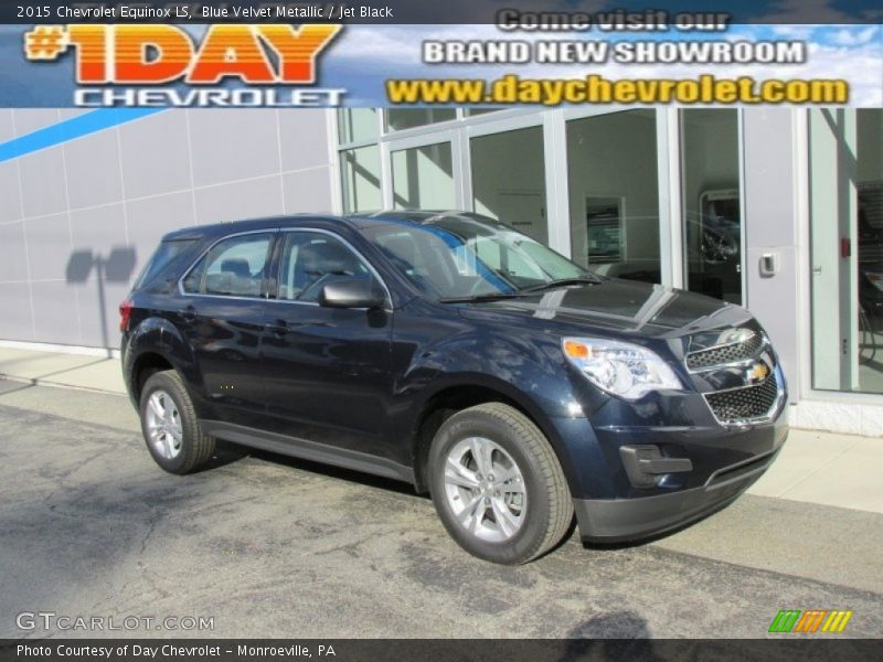 Blue Velvet Metallic / Jet Black 2015 Chevrolet Equinox LS