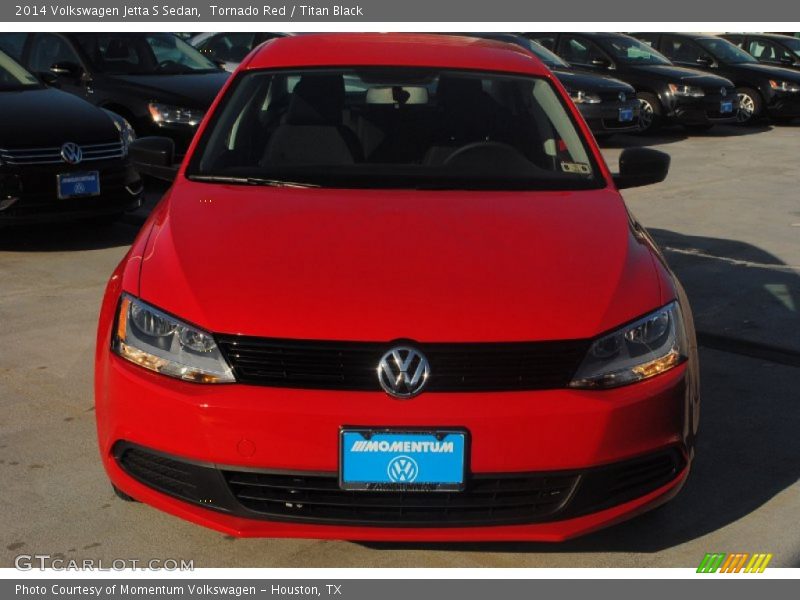 Tornado Red / Titan Black 2014 Volkswagen Jetta S Sedan