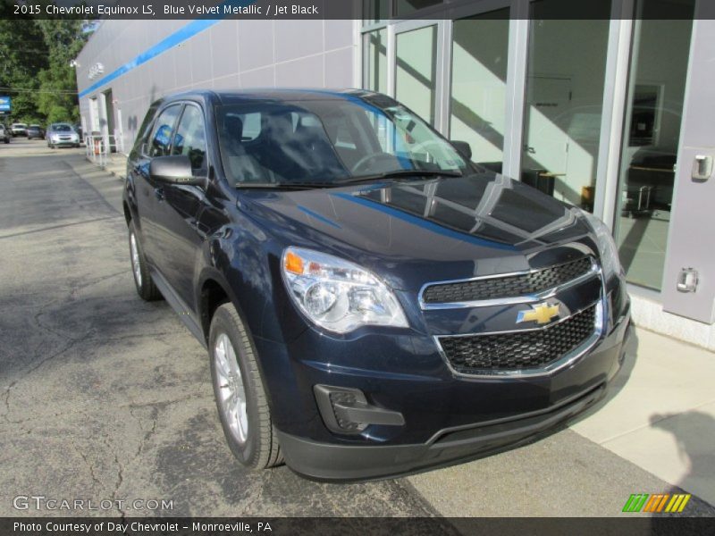 Blue Velvet Metallic / Jet Black 2015 Chevrolet Equinox LS