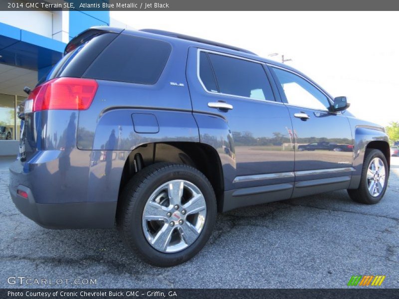 Atlantis Blue Metallic / Jet Black 2014 GMC Terrain SLE