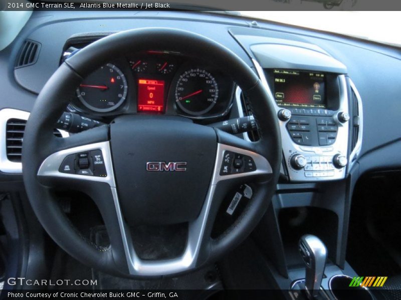 Atlantis Blue Metallic / Jet Black 2014 GMC Terrain SLE
