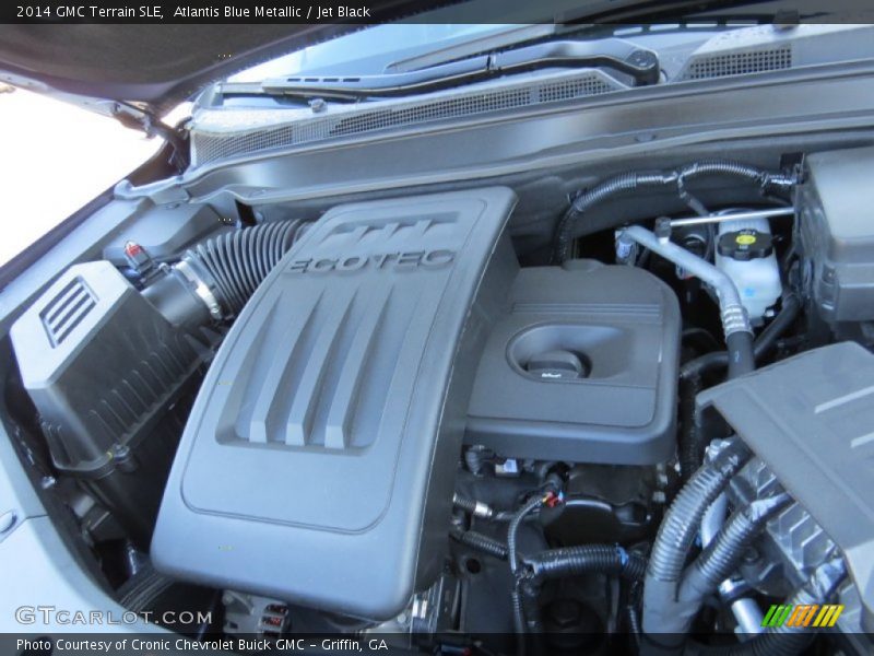 Atlantis Blue Metallic / Jet Black 2014 GMC Terrain SLE