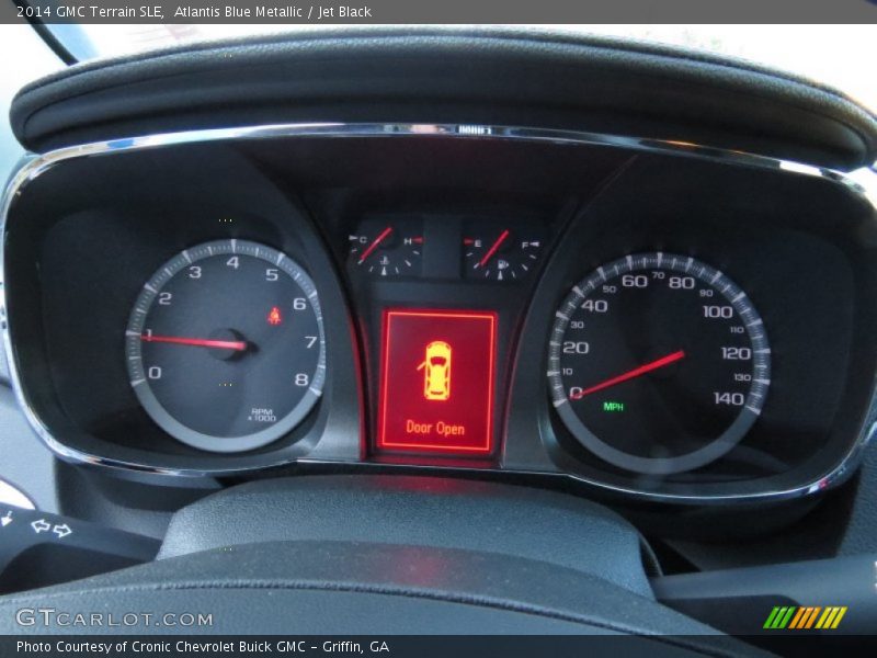 Atlantis Blue Metallic / Jet Black 2014 GMC Terrain SLE