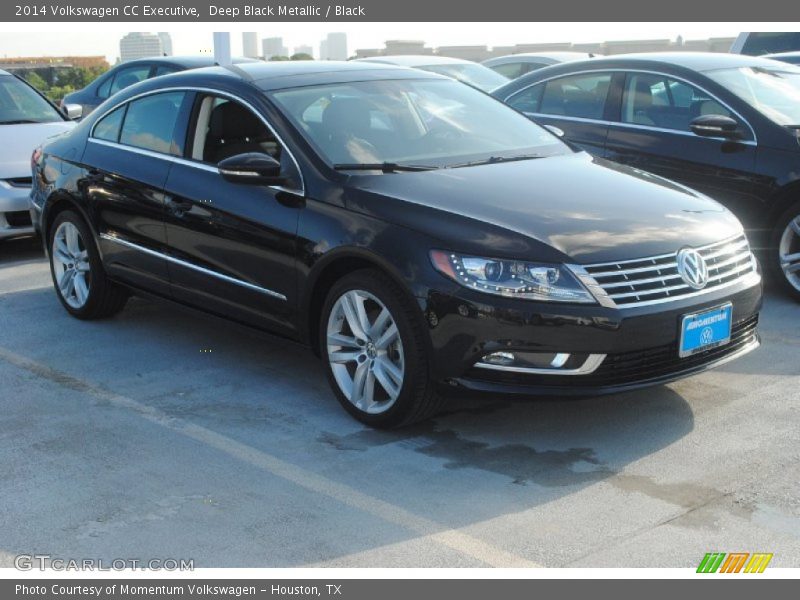 Deep Black Metallic / Black 2014 Volkswagen CC Executive