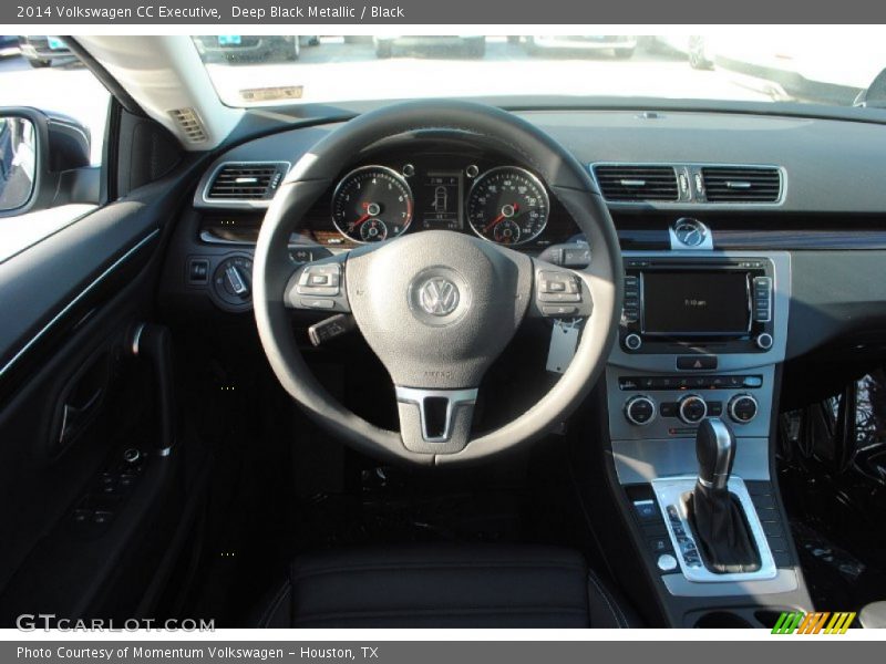 Deep Black Metallic / Black 2014 Volkswagen CC Executive