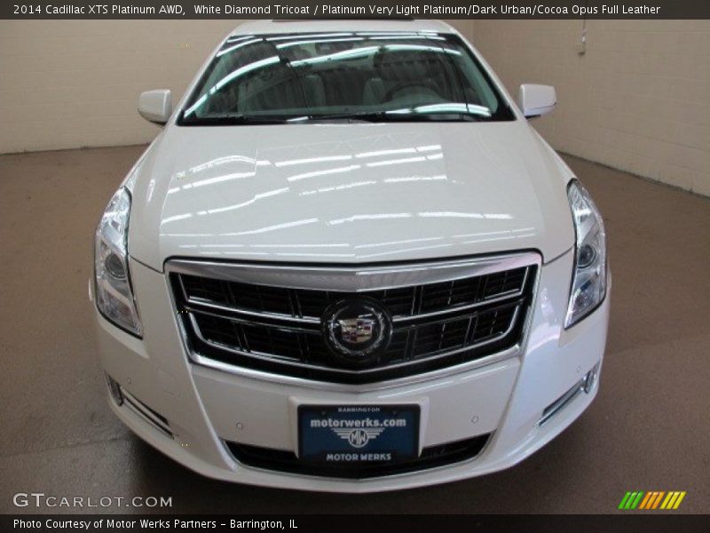 White Diamond Tricoat / Platinum Very Light Platinum/Dark Urban/Cocoa Opus Full Leather 2014 Cadillac XTS Platinum AWD