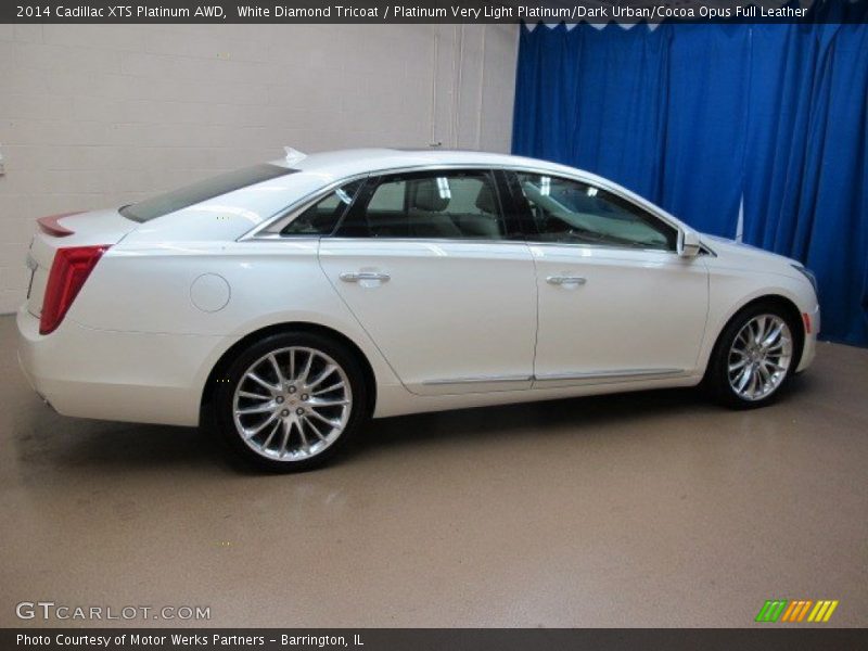 White Diamond Tricoat / Platinum Very Light Platinum/Dark Urban/Cocoa Opus Full Leather 2014 Cadillac XTS Platinum AWD