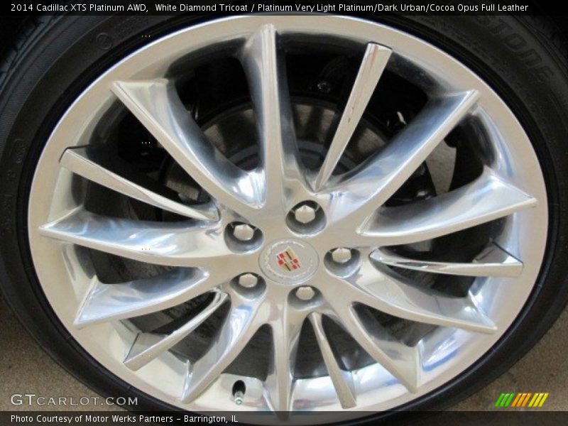 White Diamond Tricoat / Platinum Very Light Platinum/Dark Urban/Cocoa Opus Full Leather 2014 Cadillac XTS Platinum AWD