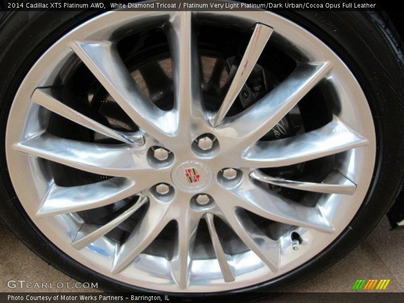 White Diamond Tricoat / Platinum Very Light Platinum/Dark Urban/Cocoa Opus Full Leather 2014 Cadillac XTS Platinum AWD