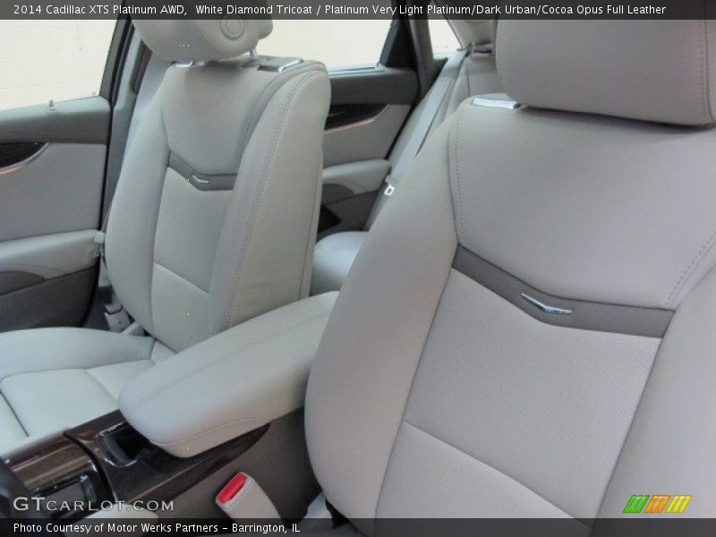 White Diamond Tricoat / Platinum Very Light Platinum/Dark Urban/Cocoa Opus Full Leather 2014 Cadillac XTS Platinum AWD