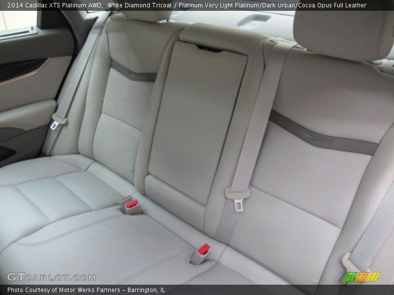 White Diamond Tricoat / Platinum Very Light Platinum/Dark Urban/Cocoa Opus Full Leather 2014 Cadillac XTS Platinum AWD