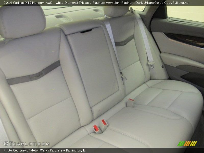 White Diamond Tricoat / Platinum Very Light Platinum/Dark Urban/Cocoa Opus Full Leather 2014 Cadillac XTS Platinum AWD