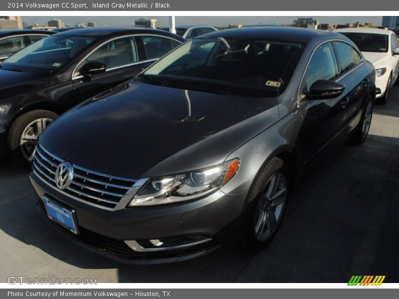 Island Gray Metallic / Black 2014 Volkswagen CC Sport