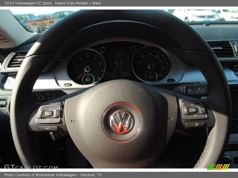 Island Gray Metallic / Black 2014 Volkswagen CC Sport
