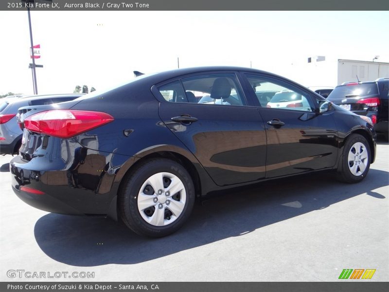 Aurora Black / Gray Two Tone 2015 Kia Forte LX