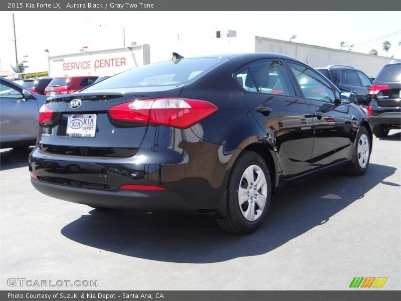 Aurora Black / Gray Two Tone 2015 Kia Forte LX