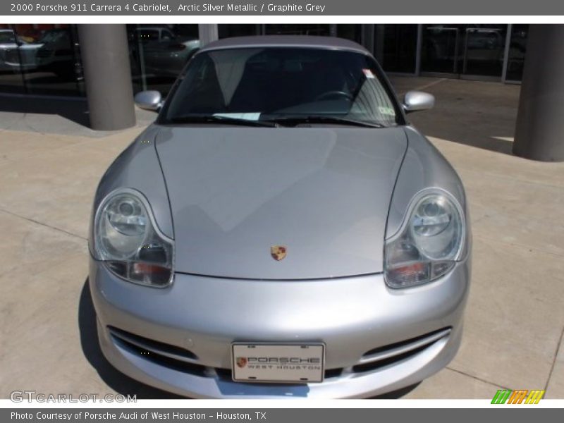 Arctic Silver Metallic / Graphite Grey 2000 Porsche 911 Carrera 4 Cabriolet