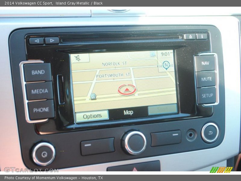 Island Gray Metallic / Black 2014 Volkswagen CC Sport