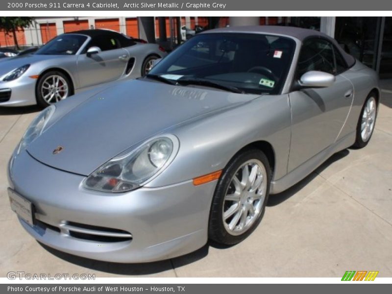 Arctic Silver Metallic / Graphite Grey 2000 Porsche 911 Carrera 4 Cabriolet