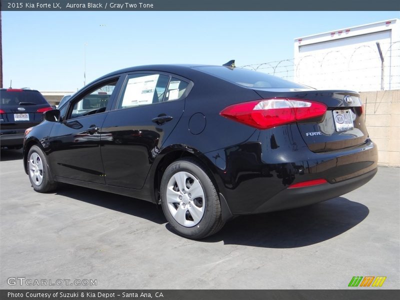 Aurora Black / Gray Two Tone 2015 Kia Forte LX