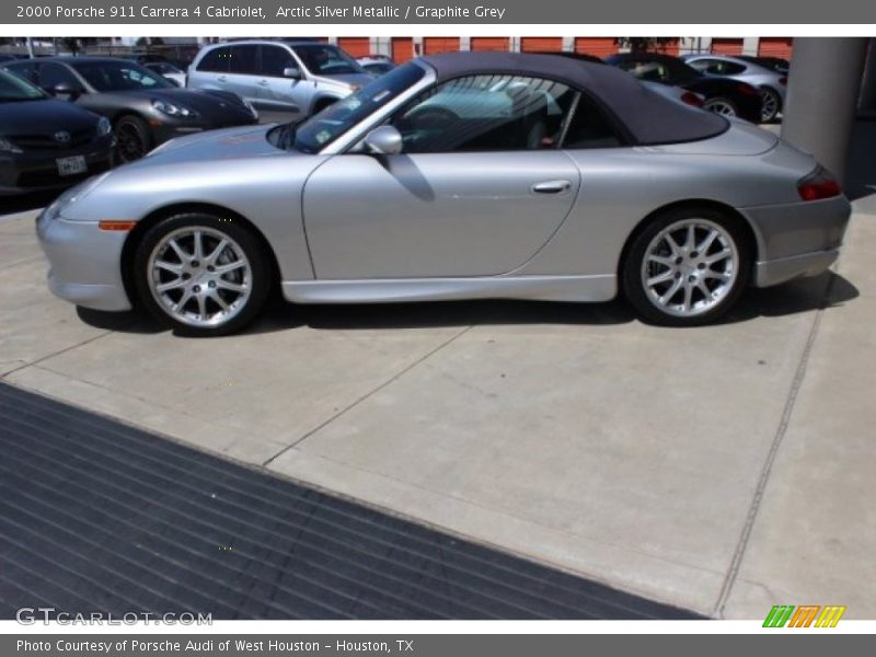 Arctic Silver Metallic / Graphite Grey 2000 Porsche 911 Carrera 4 Cabriolet