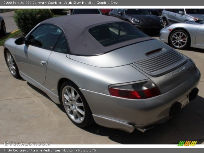 Arctic Silver Metallic / Graphite Grey 2000 Porsche 911 Carrera 4 Cabriolet