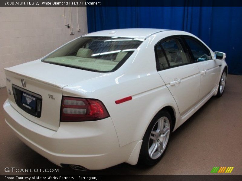 White Diamond Pearl / Parchment 2008 Acura TL 3.2
