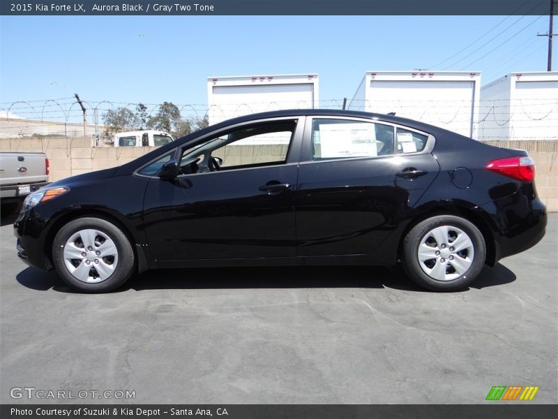 Aurora Black / Gray Two Tone 2015 Kia Forte LX