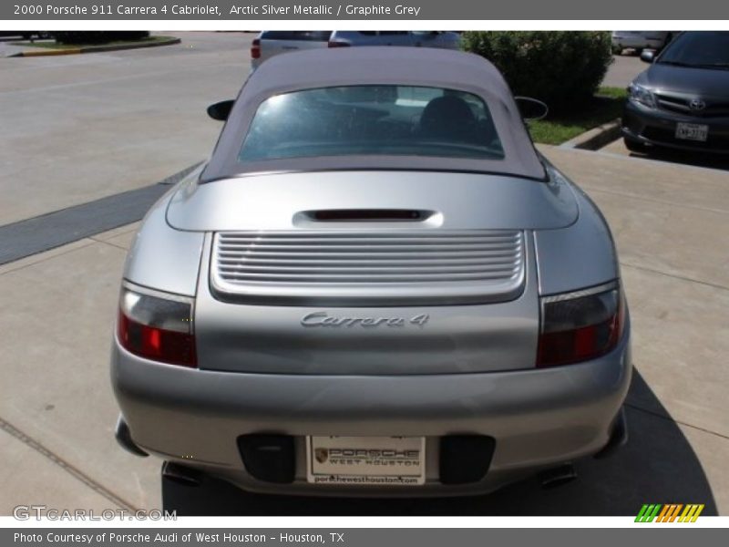 Arctic Silver Metallic / Graphite Grey 2000 Porsche 911 Carrera 4 Cabriolet
