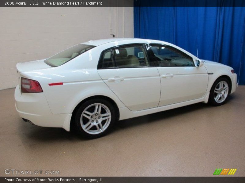 White Diamond Pearl / Parchment 2008 Acura TL 3.2