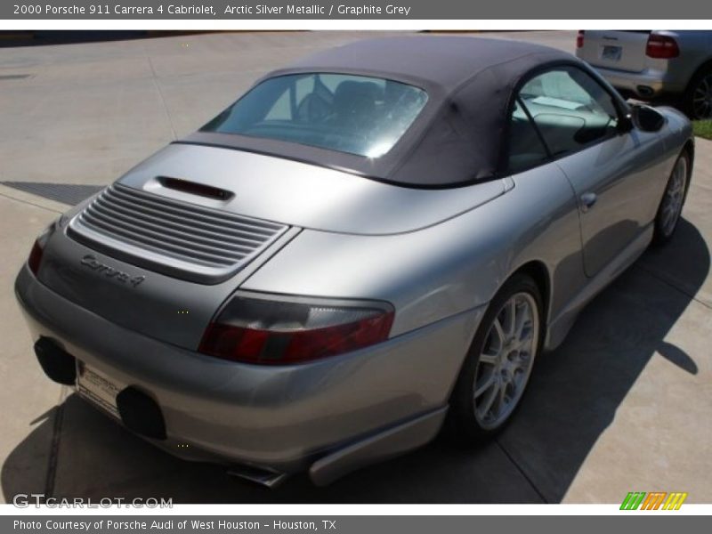 Arctic Silver Metallic / Graphite Grey 2000 Porsche 911 Carrera 4 Cabriolet