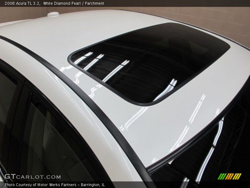 White Diamond Pearl / Parchment 2008 Acura TL 3.2