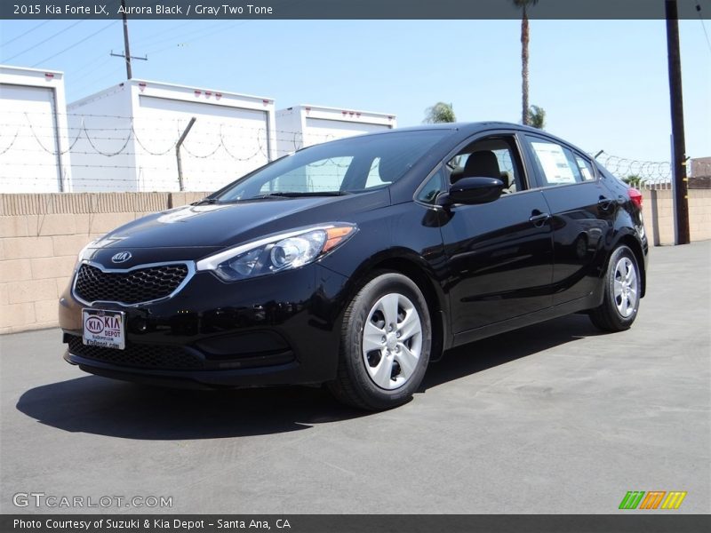 Aurora Black / Gray Two Tone 2015 Kia Forte LX